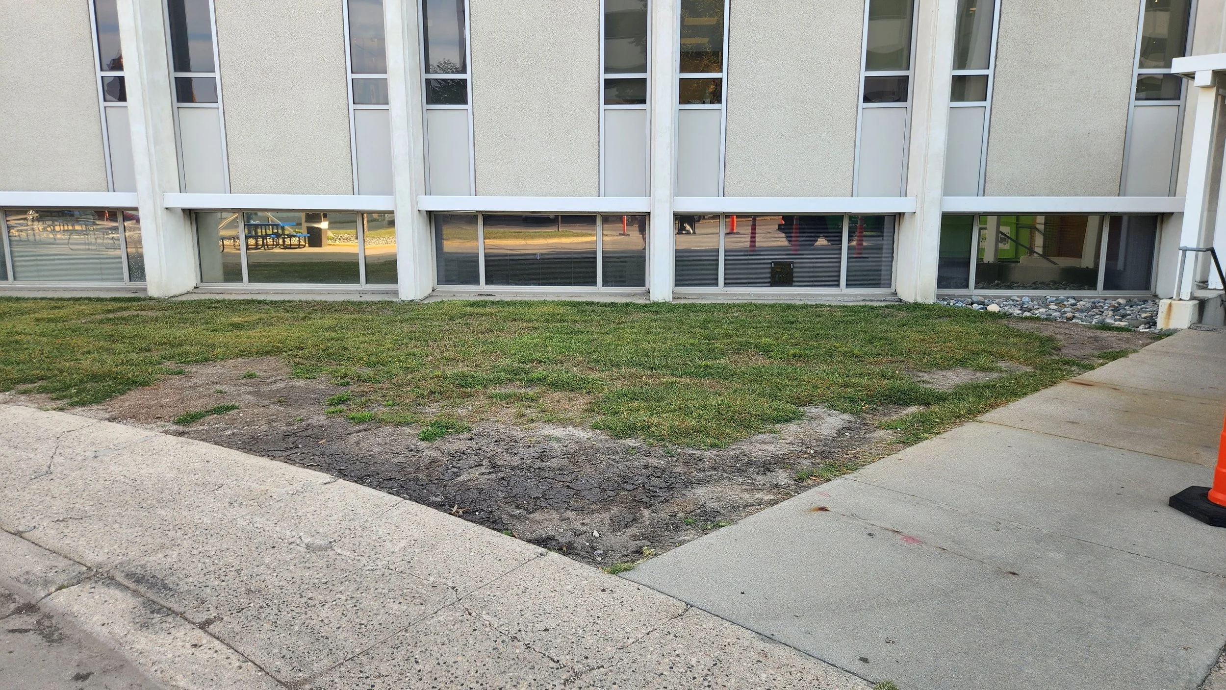 Before Foundation repair Downtown Fargo