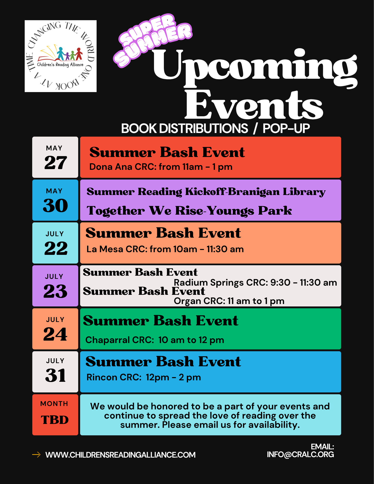 JULY Summer Programs
