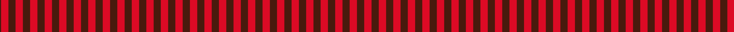 Red and black vertical striped background.
