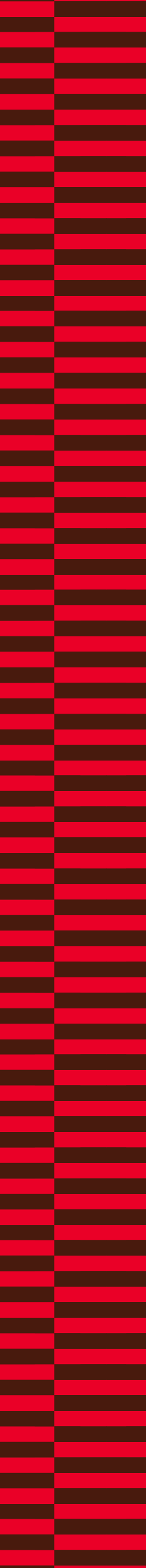 Close-up of red and black striped fabric with a checkered pattern.