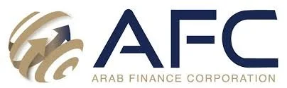 Logo of Arab Finance Corporation (AFC) with a stylized globe and the company name.