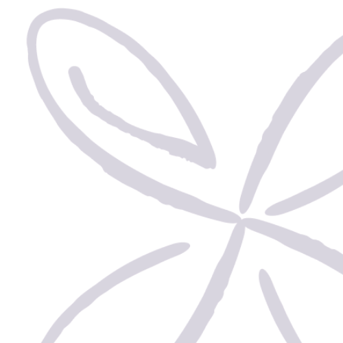 Dessin simple d'une feuille de couleur violette.