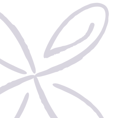 Dessin simple de feuilles en couleur violette sur fond noir.