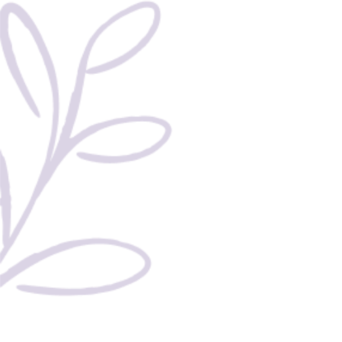 Illustration d'une branche stylisée violette avec des feuilles simples contre un fond noir.