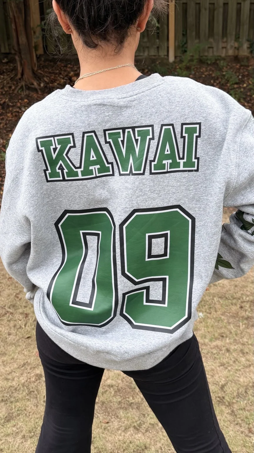Custom apparel and embroidery created by Aloha Pikake Designz.