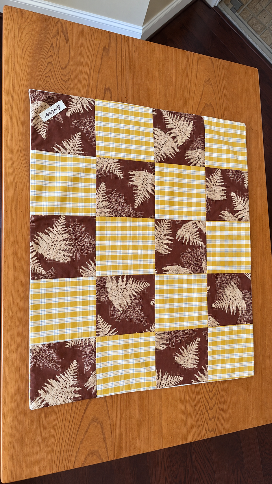 Fern and Plaid Patchwork Quilt.png