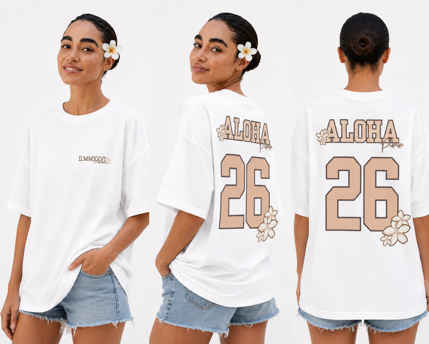 Aloha 26 Jersey Tee-WHITE