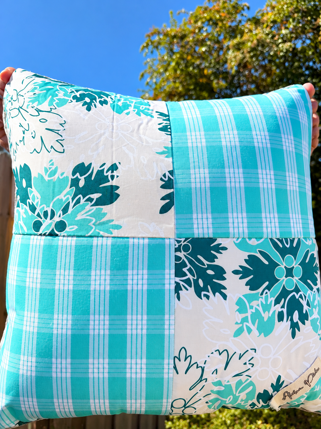 Aloha Patchwork Pillow in Sunlight.png