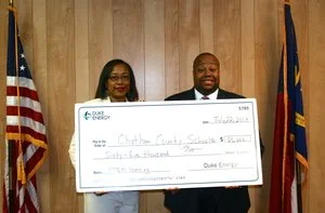 CEF assists Chatham County Schools gain a $65,000 Duke Energy Foundation Grant