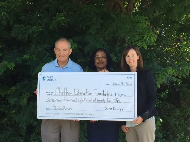 Duke Energy Supports CEF and Chatham Reads