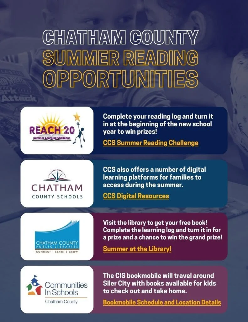 Summer reading is in full swing in Chatham County!
