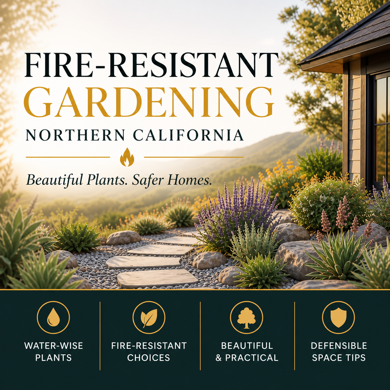 🌿 Fire-Resistant Landscaping Guide for Northern California