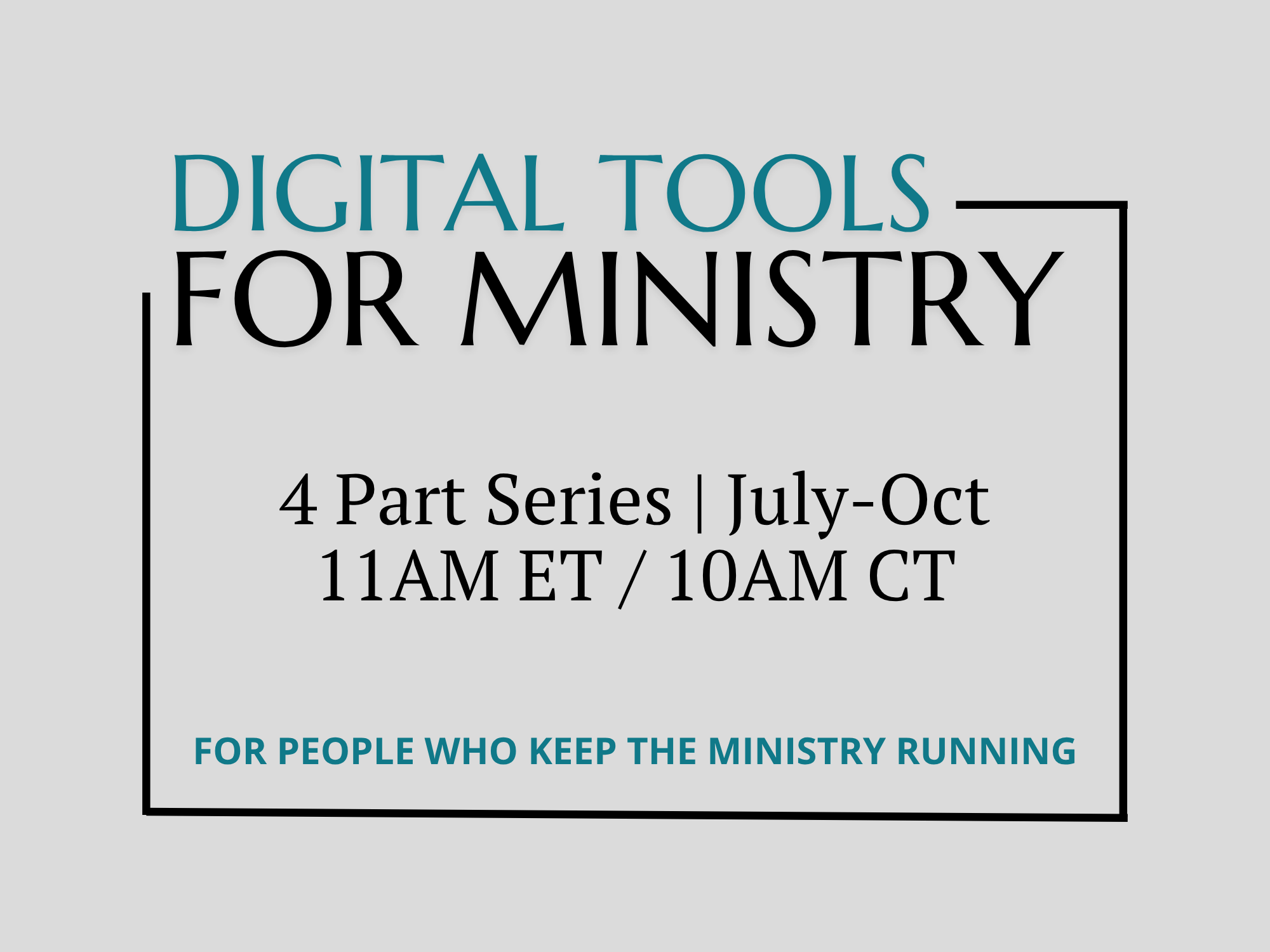 Digital Tools for Ministry Series: Website Fundamentals