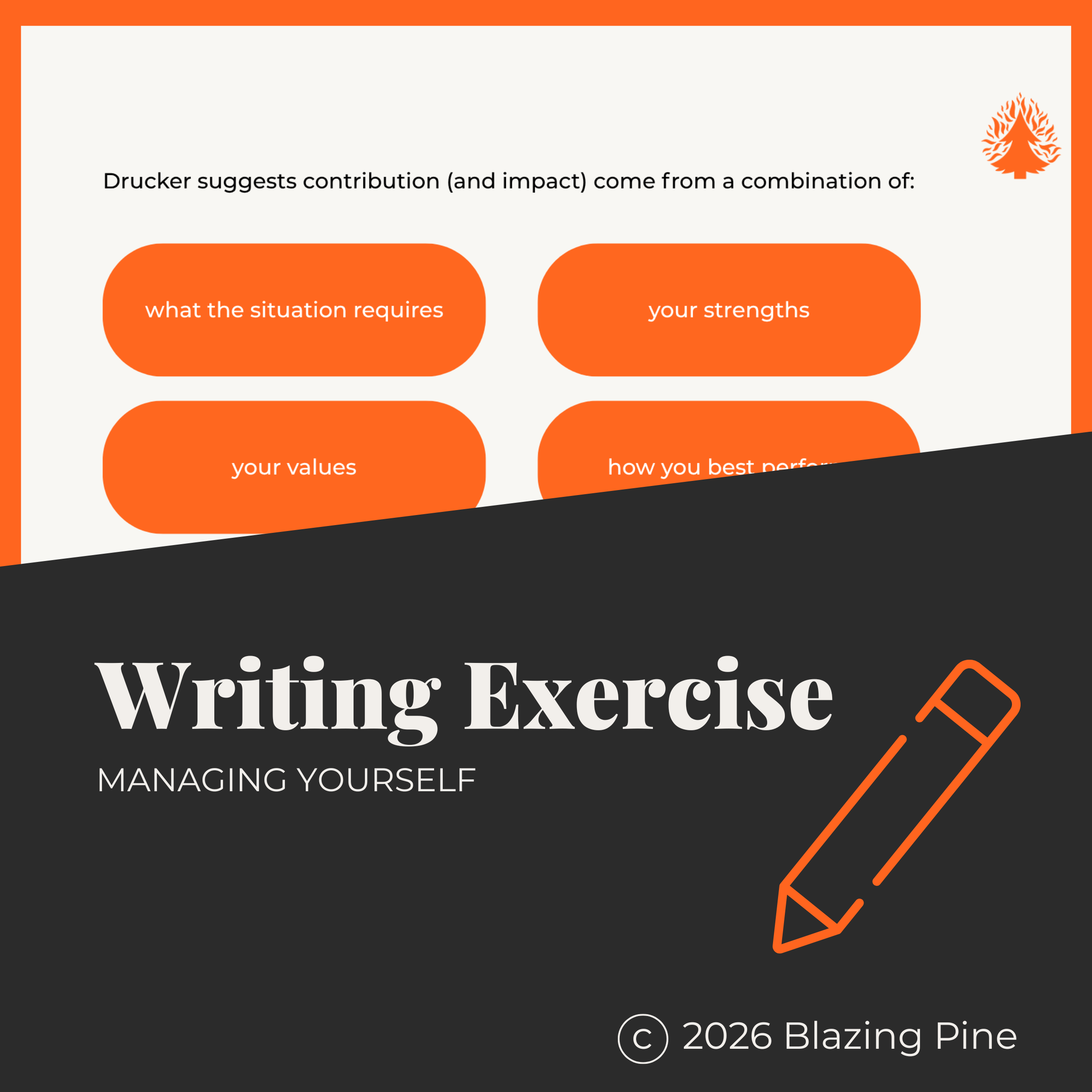 Writing Exercise: Managing Yourself