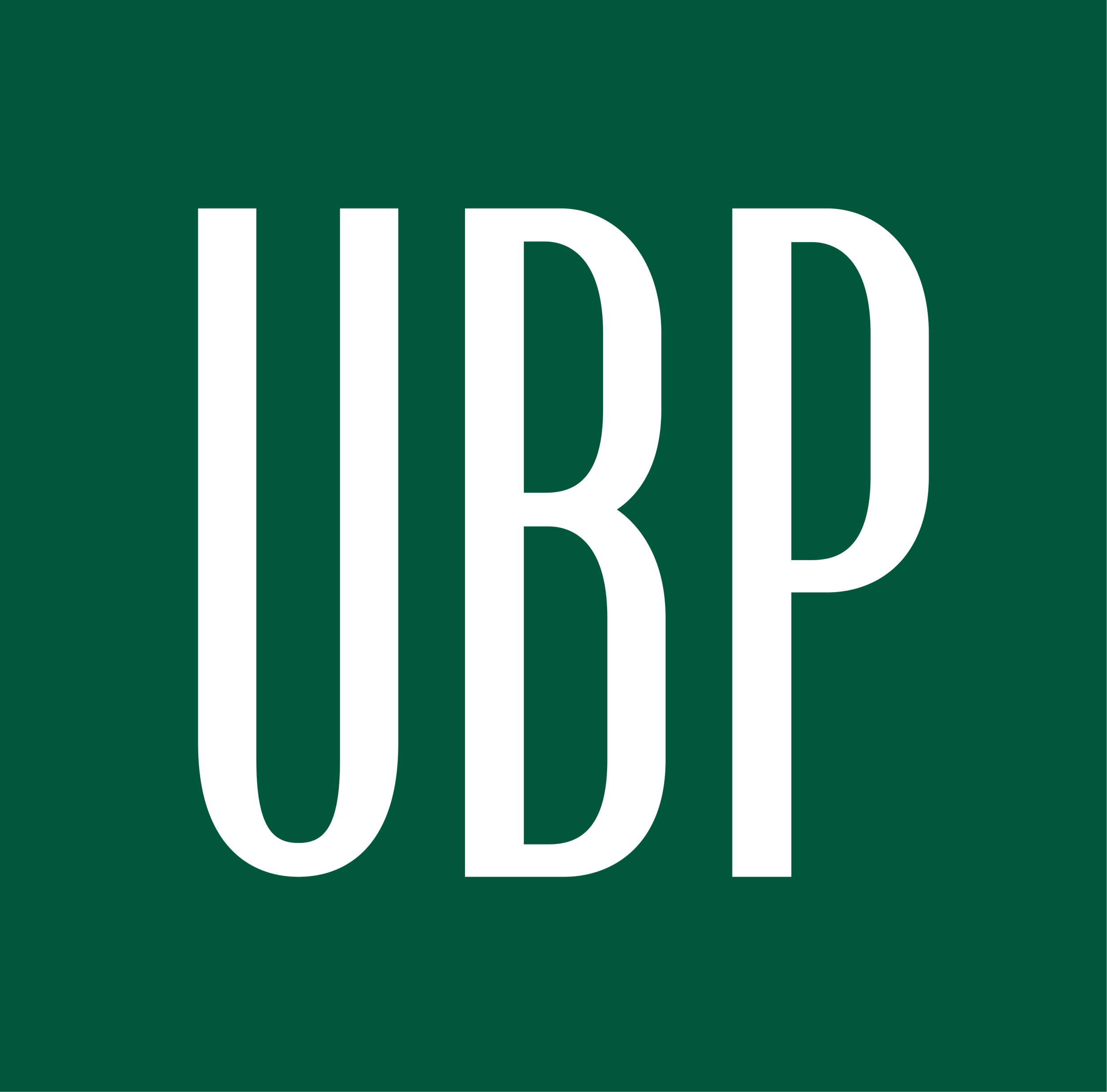 UBP logo on green background