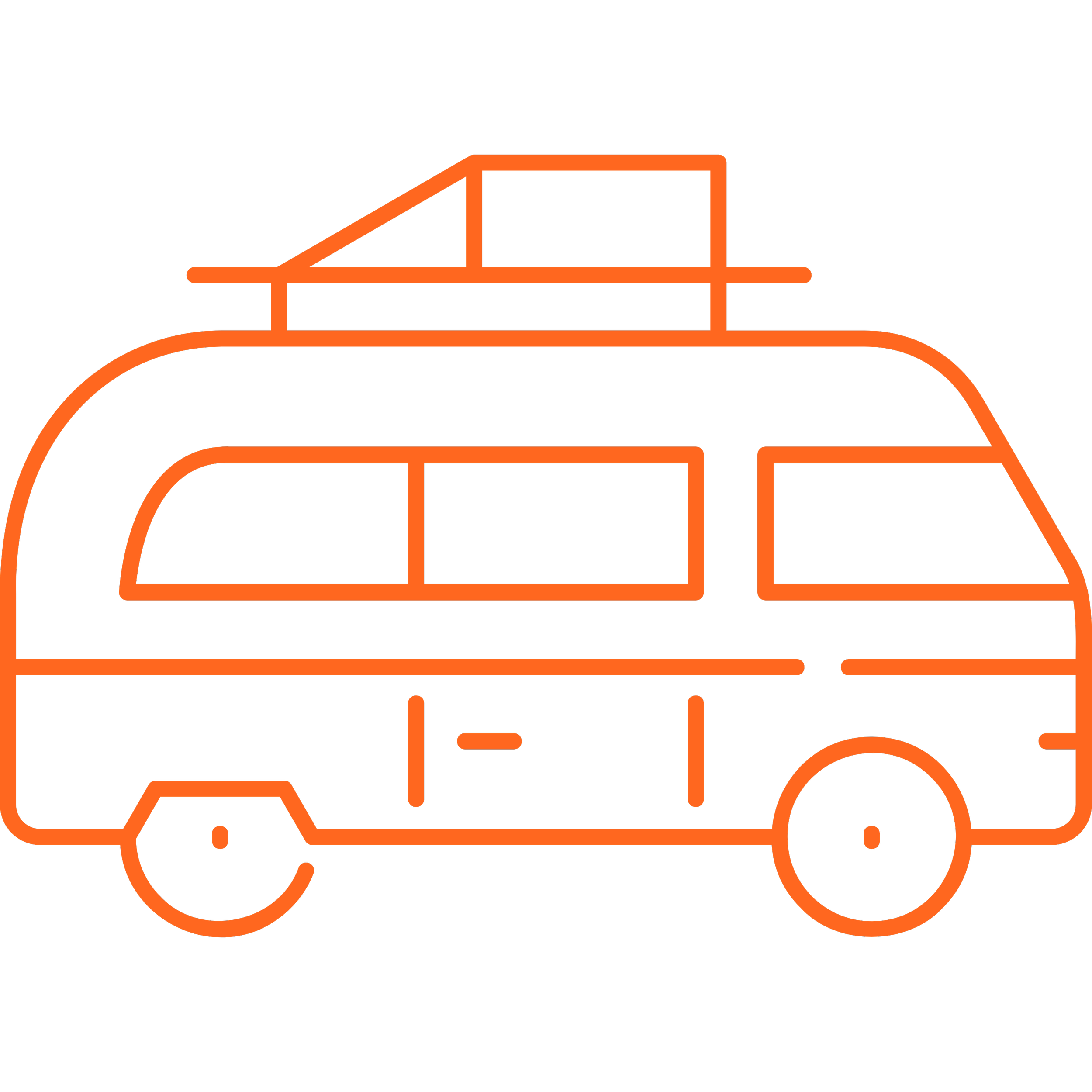 Neon outline of a camper van with a rooftop tent on a black background.
