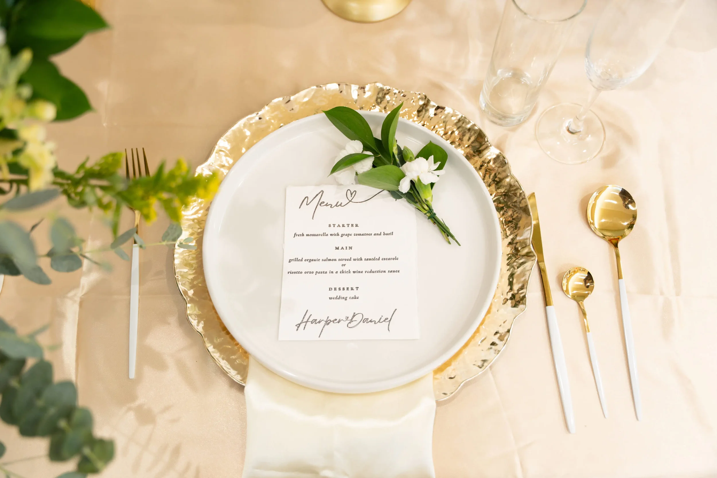 detail shot of plating