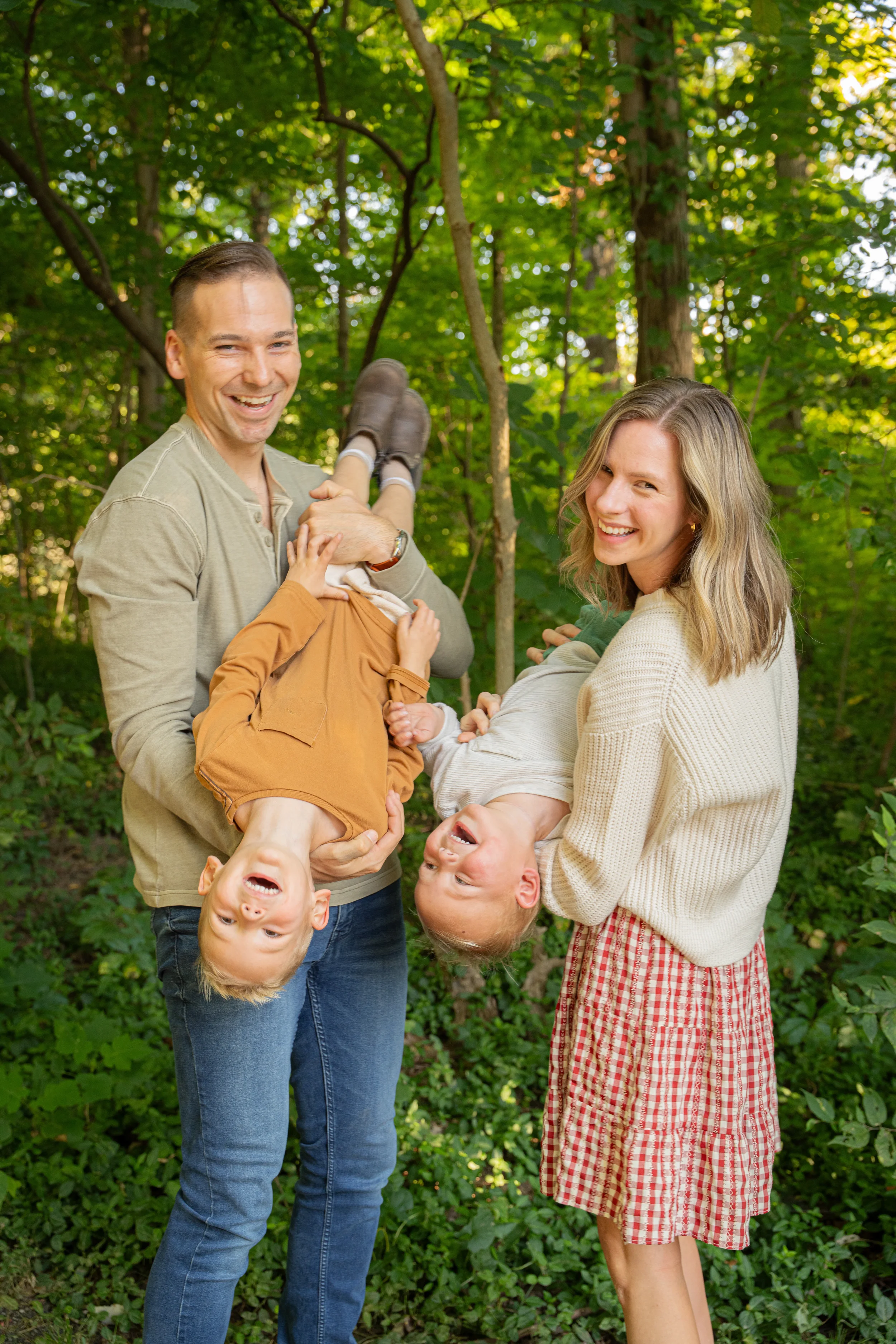 Silly family portrait, all smiles