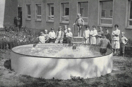 Schon früher gab es einen Pool