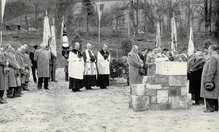 Grundsteinlegung am 25.03.1957