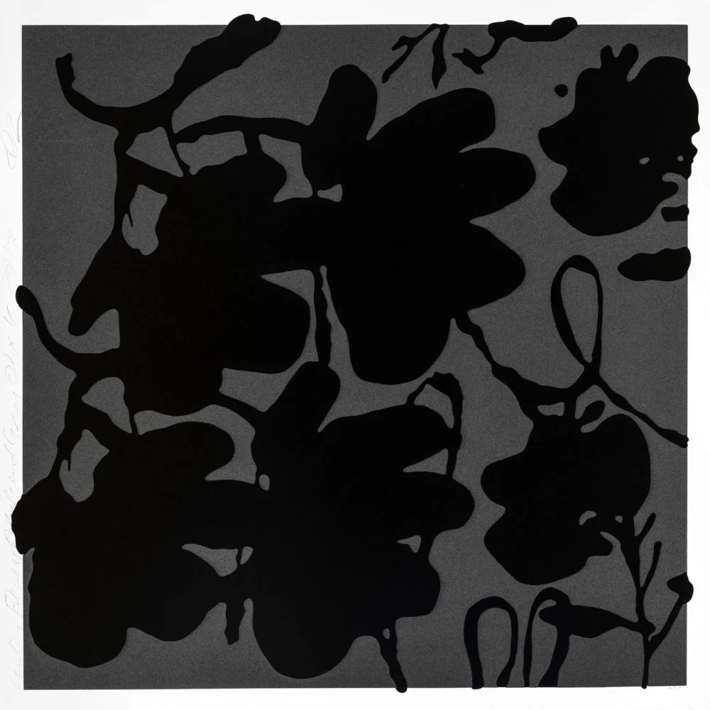 LANTERN FLOWERS, BLACK AND GRAY (Copy)