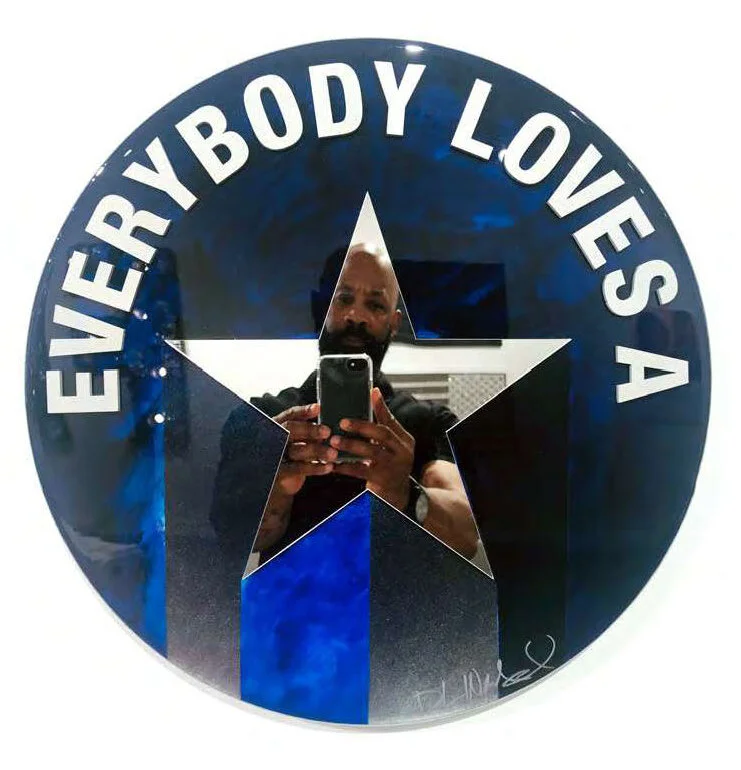 EVERYBODY LOVES A STAR - Jumbo Campaign Button