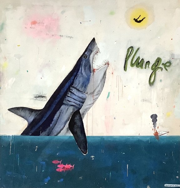 Gyotaku x abstract expressionism