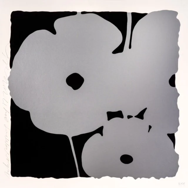 Silver And Black Poppies