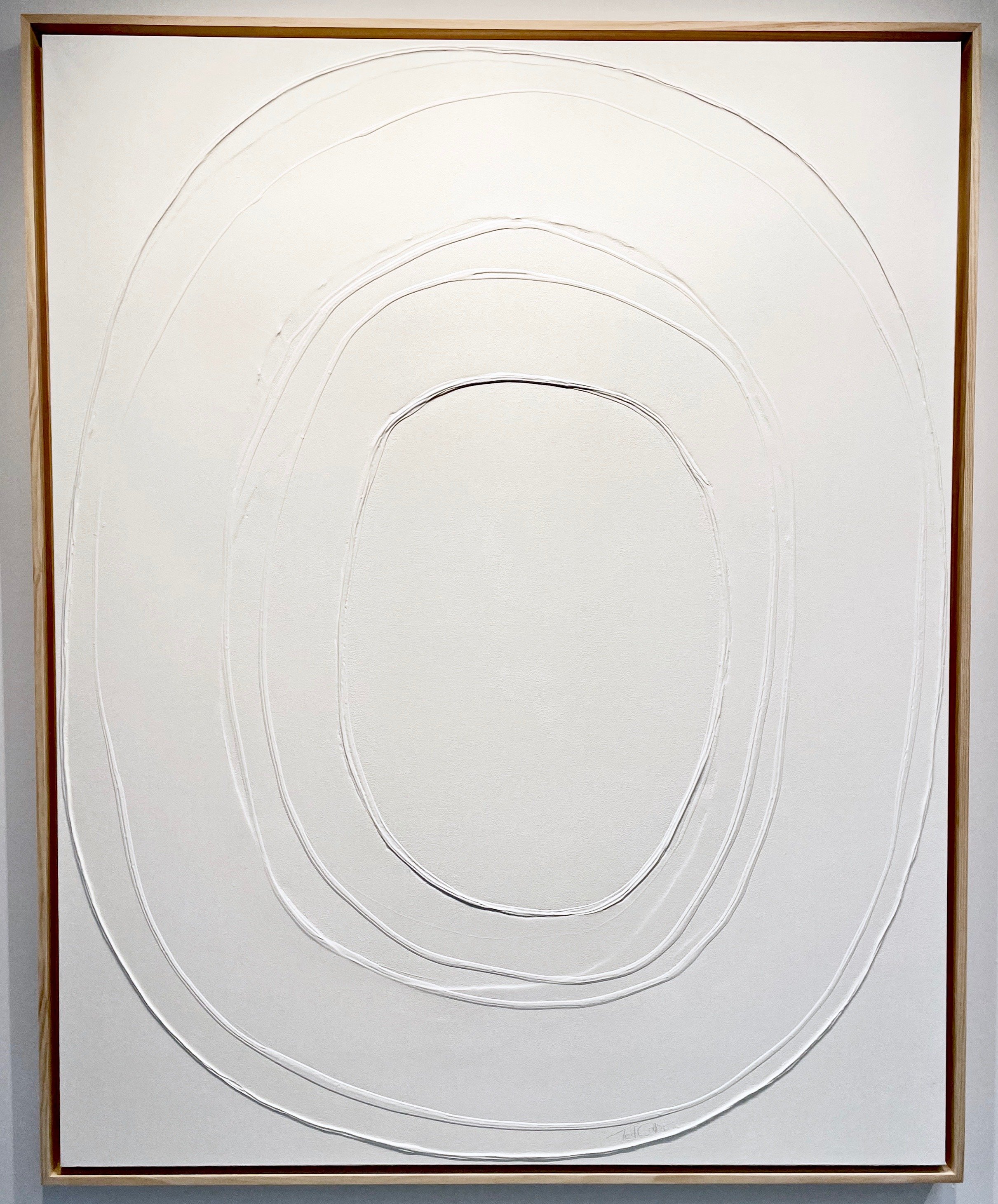 Circle Series 5, Matte White On White