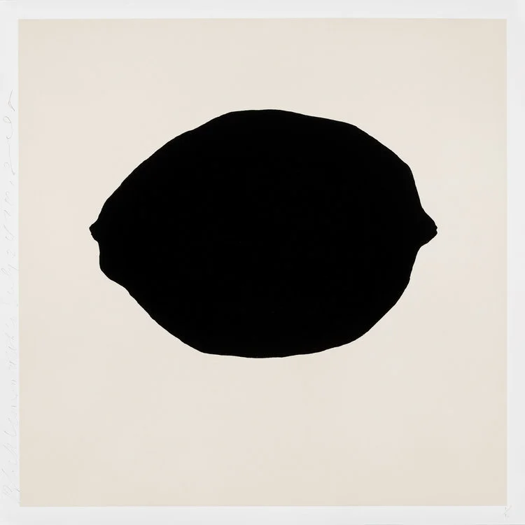 Black Lemon on White