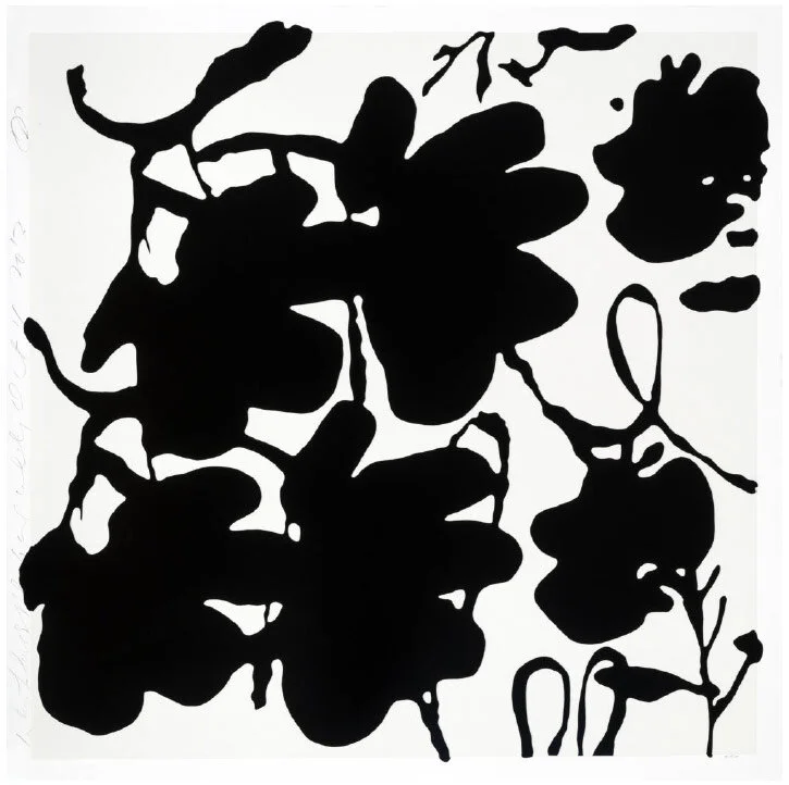 Lantern Flowers, Black and White