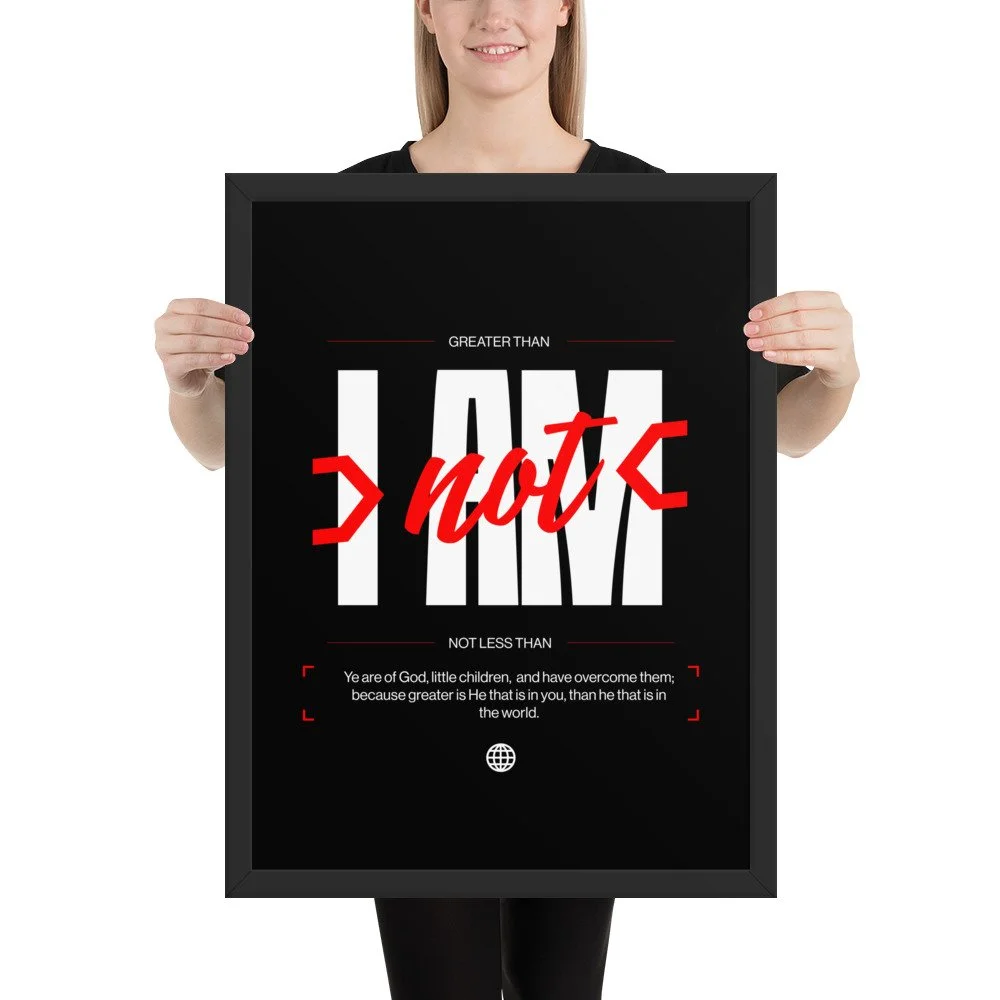 > not < - Framed poster