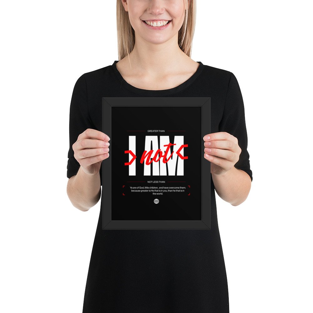 > not < - Framed poster