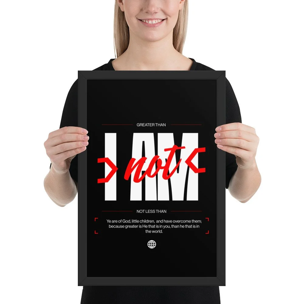 > not < - Framed poster