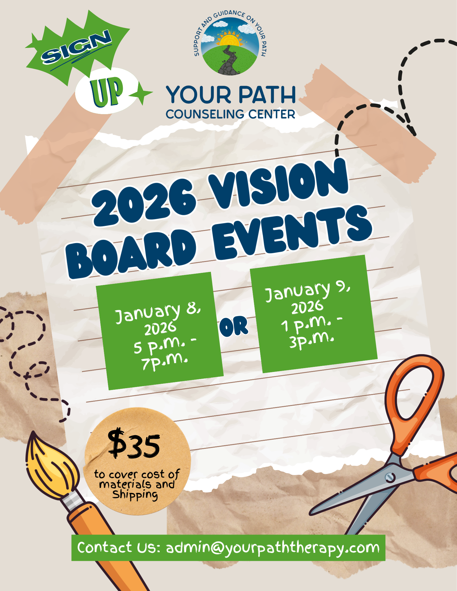 Vision Board Marketing Event and Blog