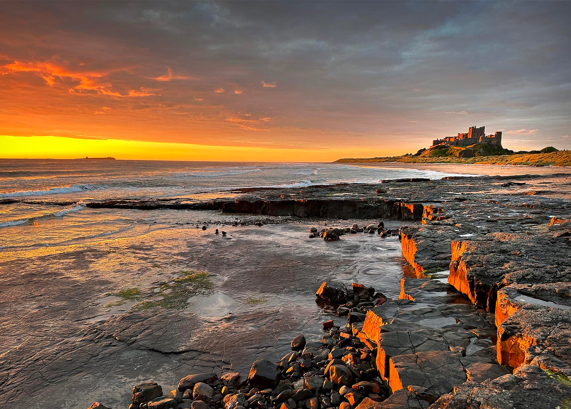 Morning Light at Bamburgh Caste