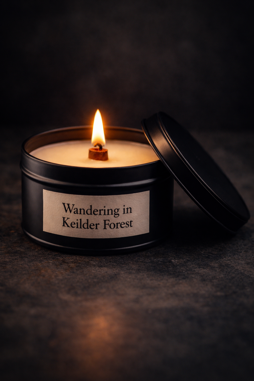 Between the Shelves at Barter Books - Black Tin Candle