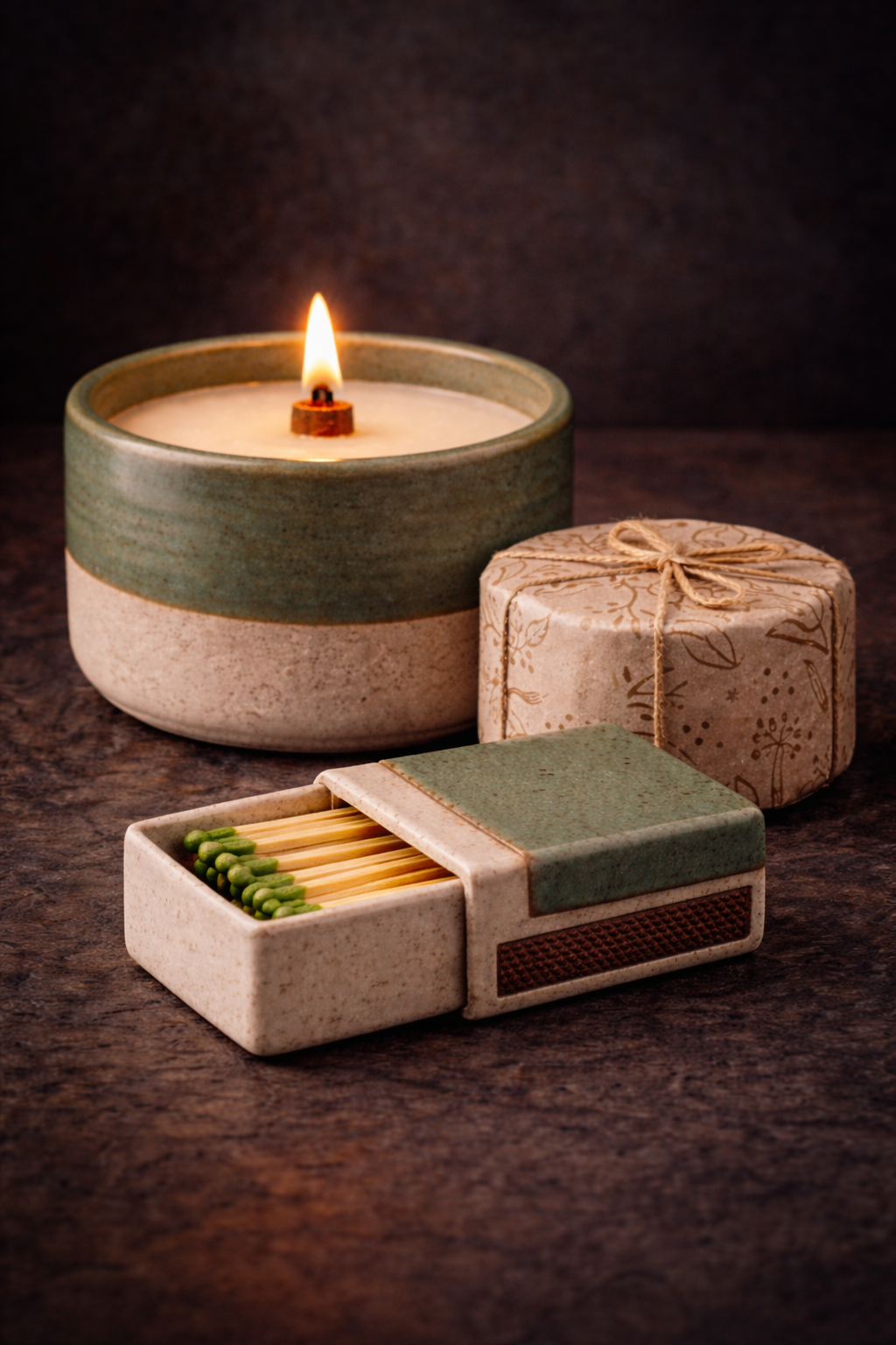 Ceramic Candle Bundle