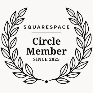 Laurel wreath badge for Squarespace Circle Member