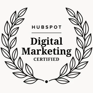 Laurel wreath badge for HubSpot Digital Marketing certification