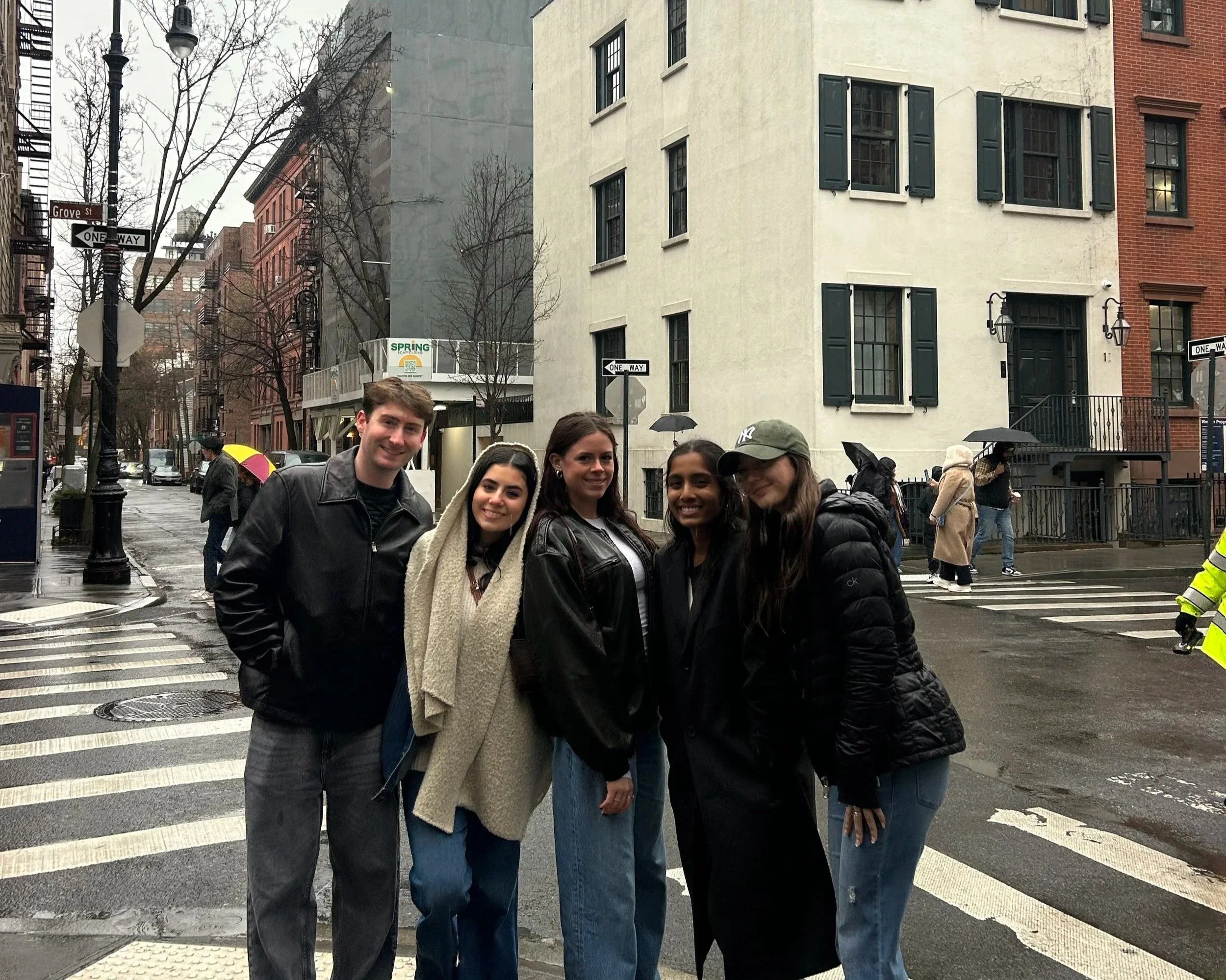 My friends and I posing on the streets of West Village.