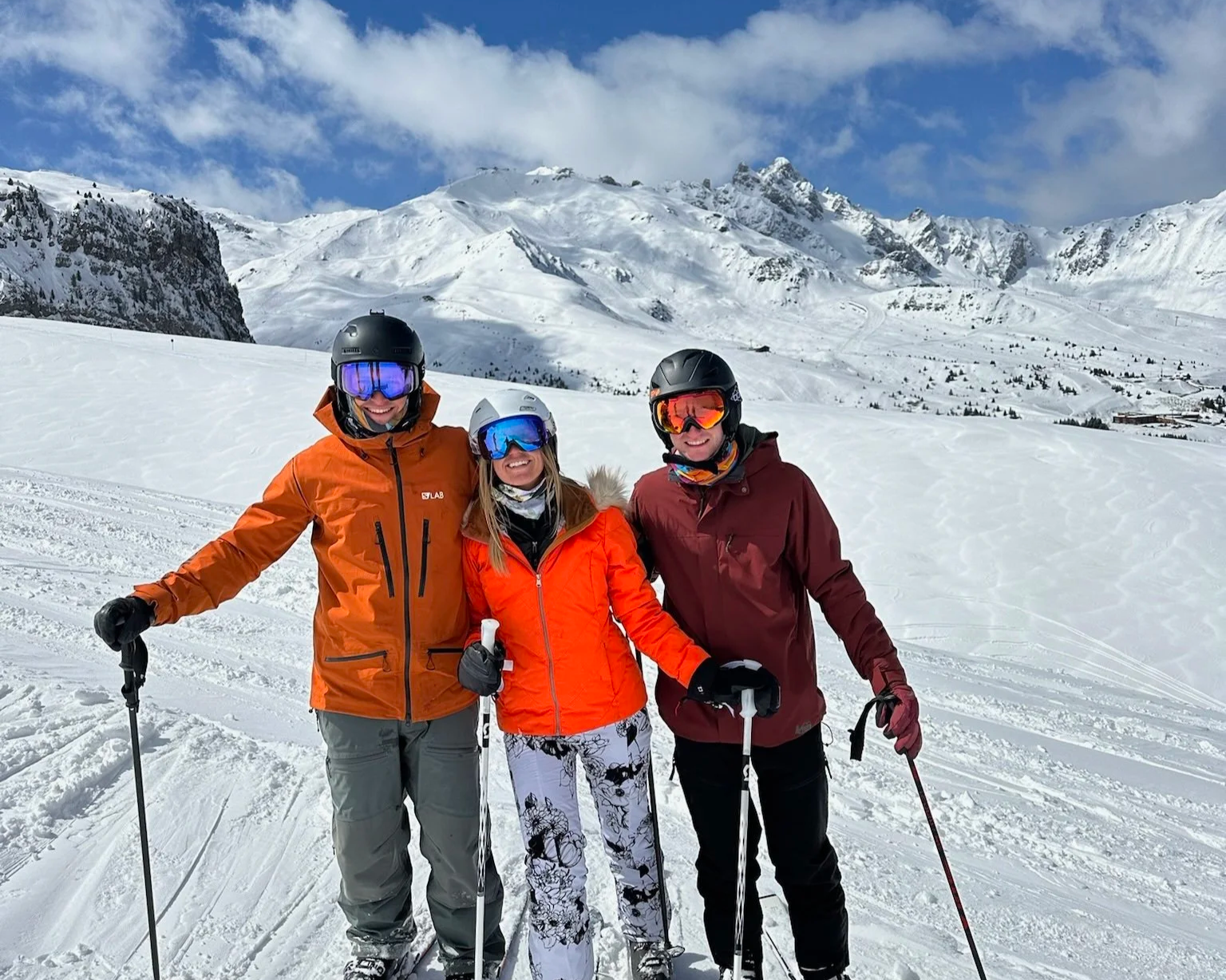 On the slopes with my cousins.