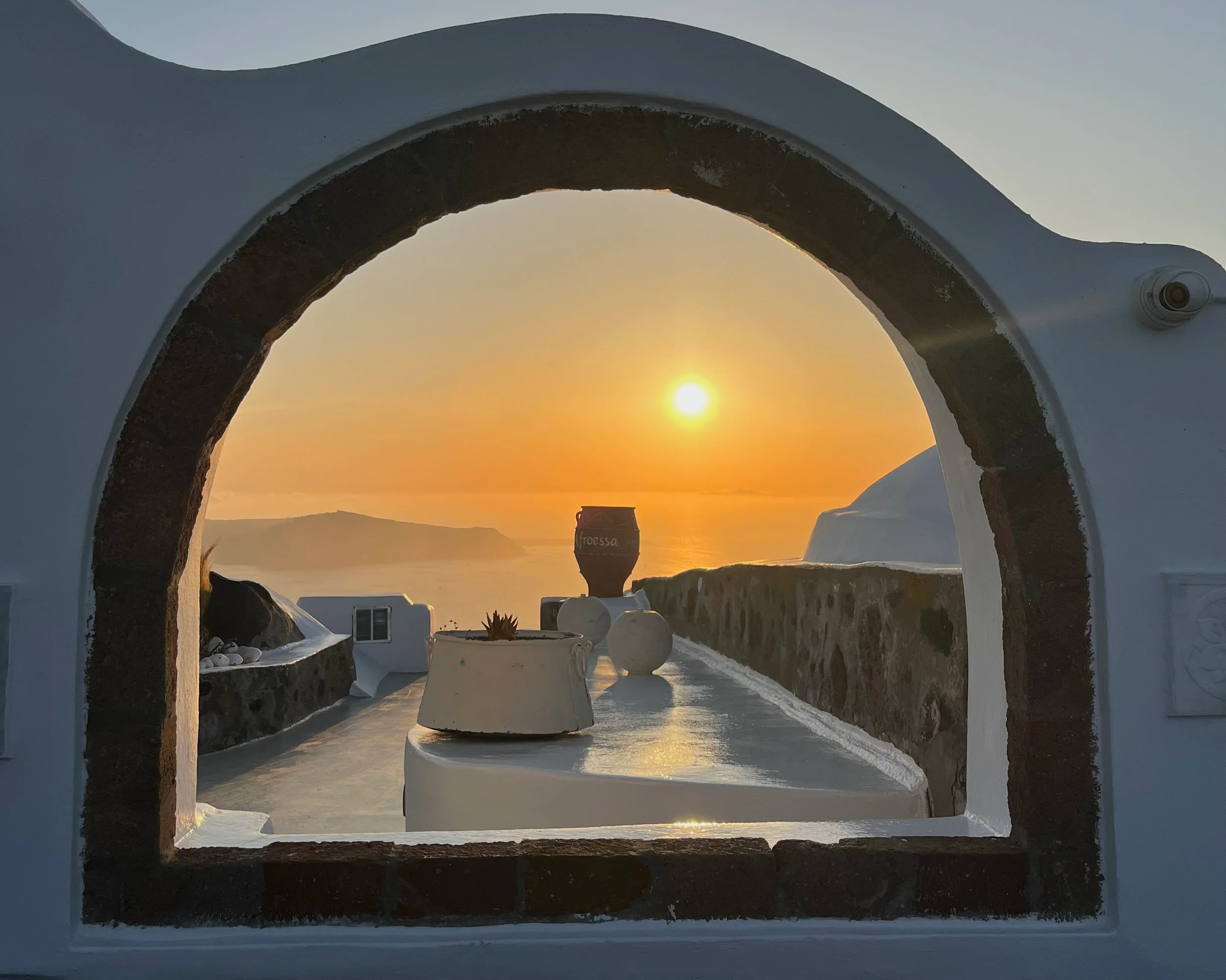 Sunset on Santorini.