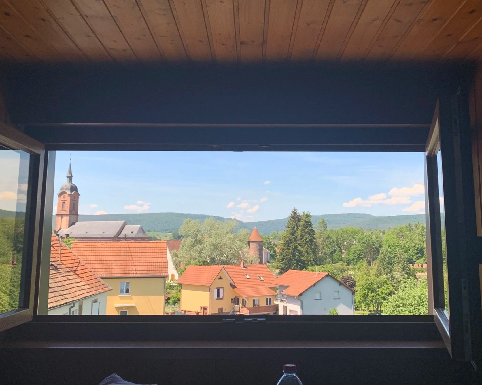 View from Joseph's great aunt's window in Reischoffen, France