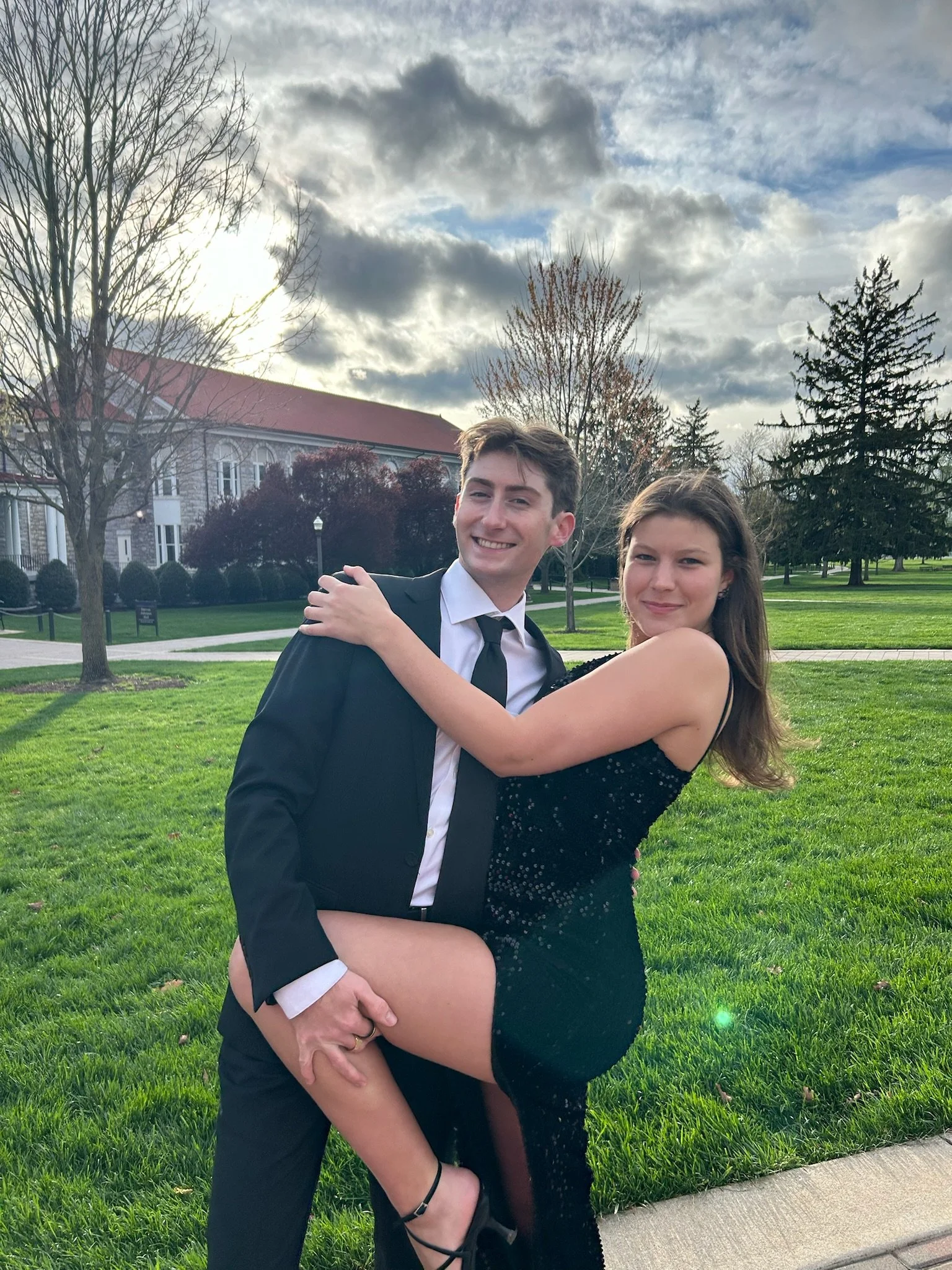 Joseph with his friend at formal 2024