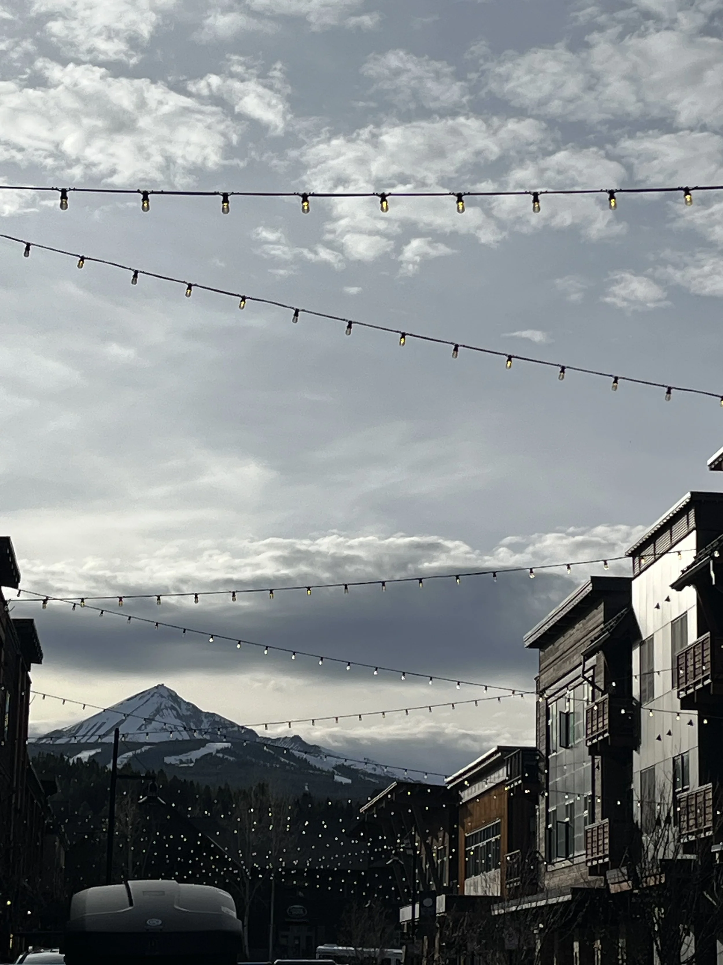 Mountain view from the town center