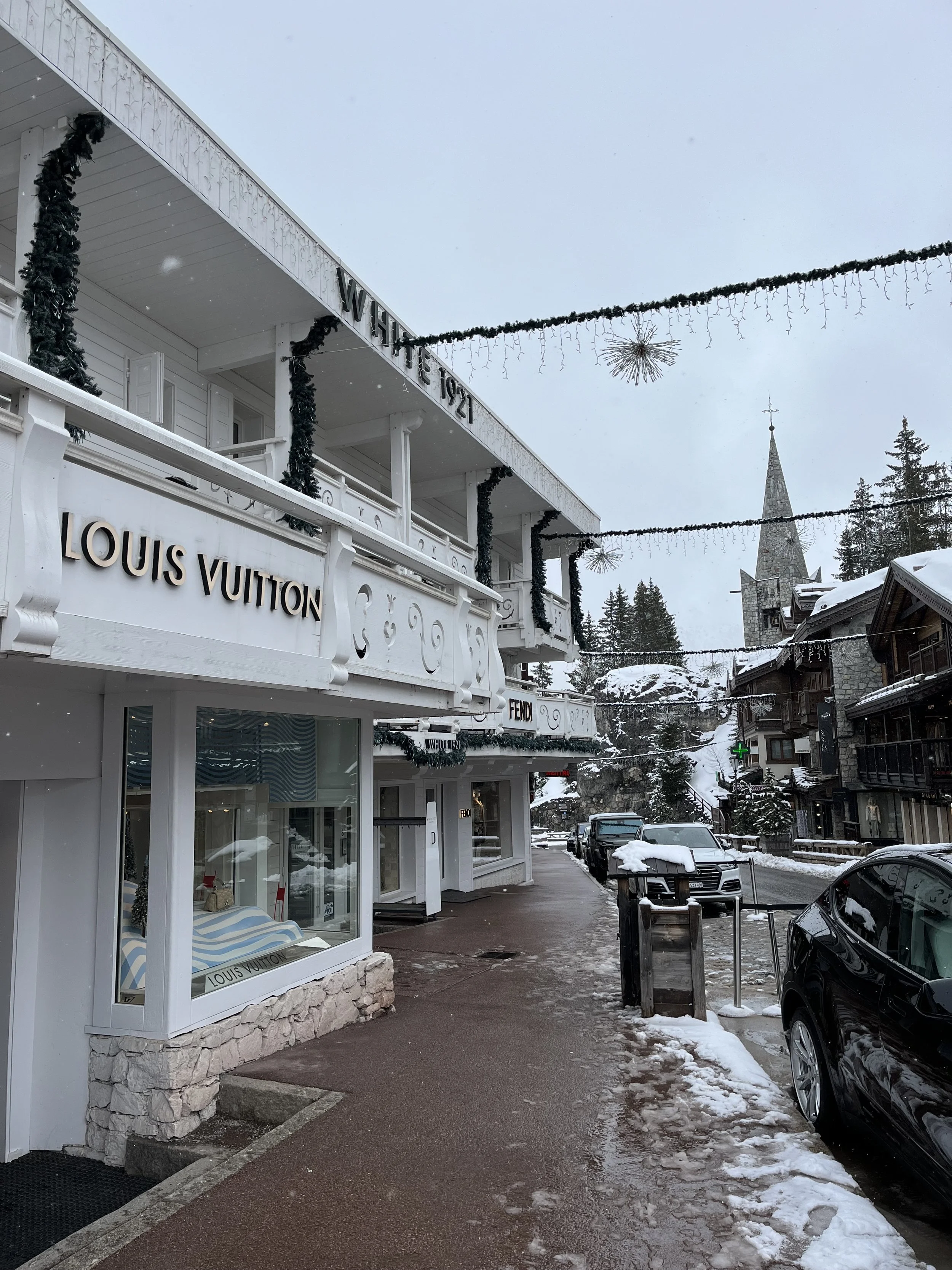 Street views of Courchevel.