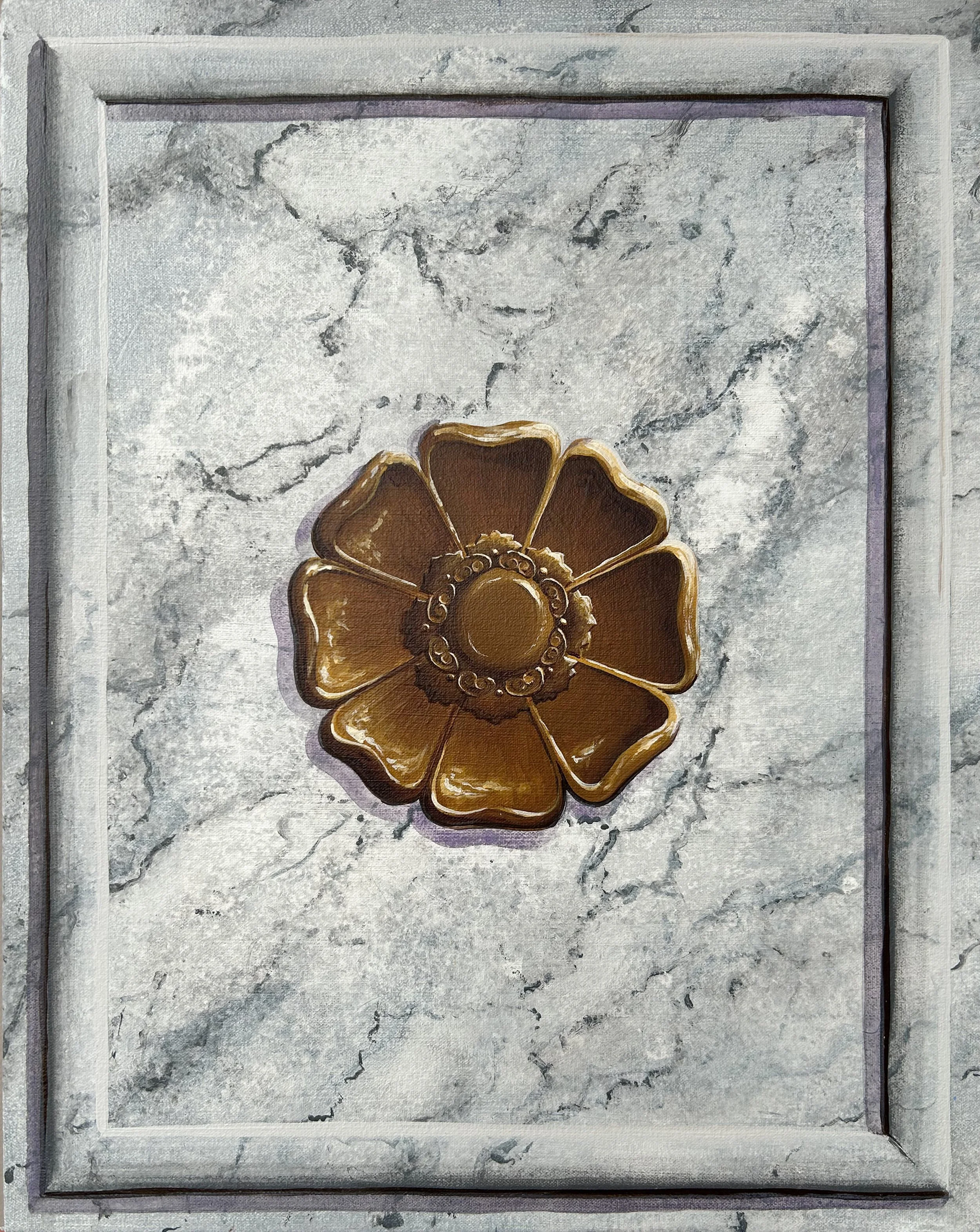 Gold Ornament on Marble Study
Acrylic on Canvas
20" x 16"
2025