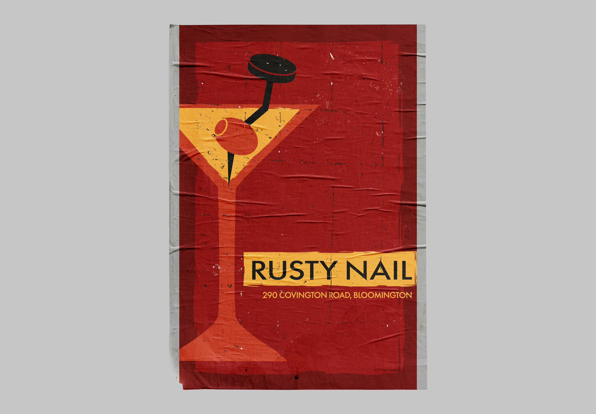 Bar Textured Poster Design