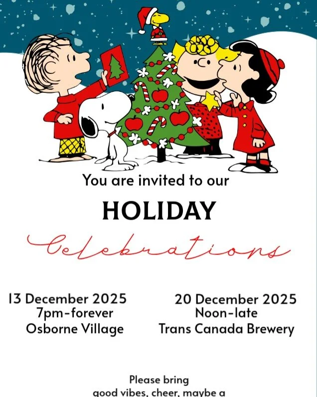 ⚠️It&rsquo;s that time of year‼️

Join us THIS SATURDAY for our annual 12 Bars of Christmas🎄Starting 7pm at Sookrams and continuing throughout Osborne Village! If you&rsquo;re late to the party text a Wombat to see where we are :)

Next Saturday is 